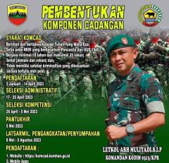 Pembentukan Komcad, Besok Kodim 0313/KPR Gelar Sosialisasi